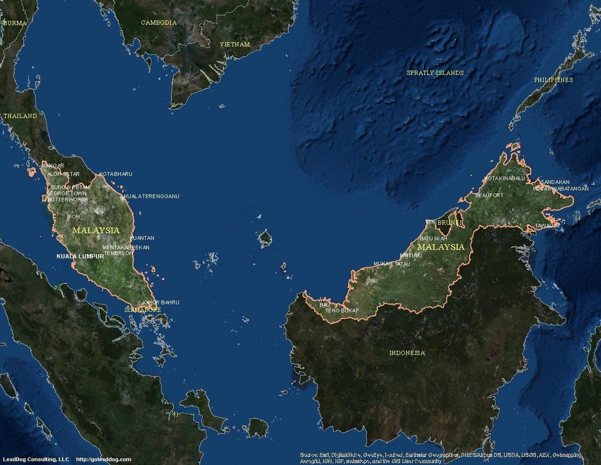 anzeigen von live-Karte malaysia