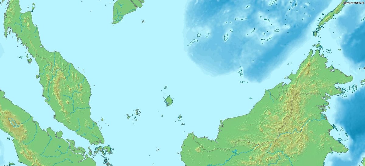 Karte von malaysia-3d