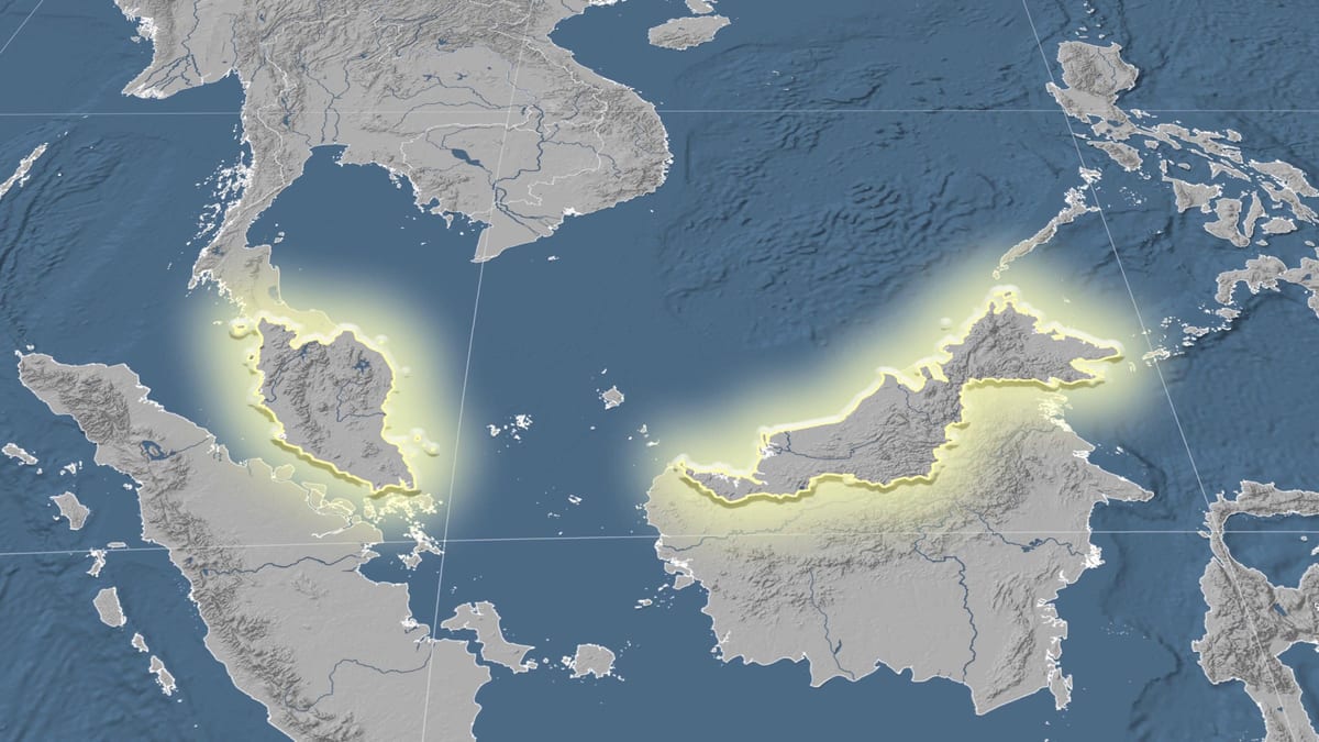 Karte von malaysia Höhe 