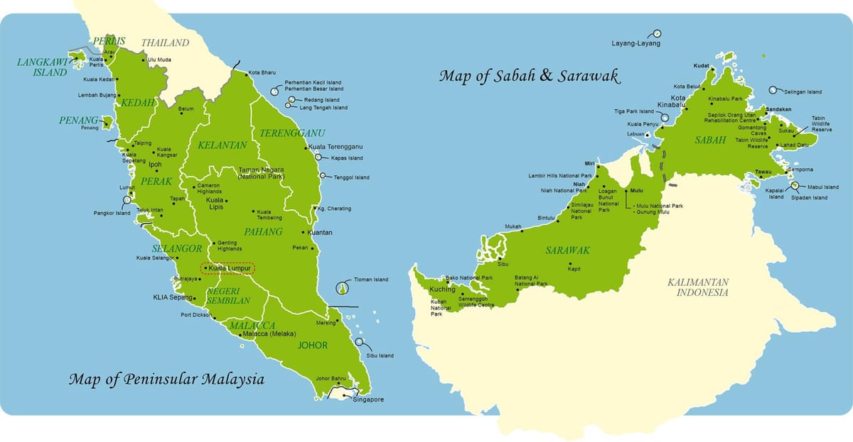 malaysia Karte