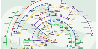 Mrt-Linie Karte malaysia