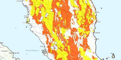 Geologische Karte von malaysia