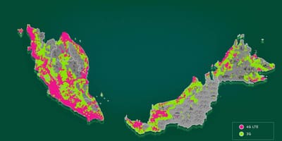 Malaysia coverage map