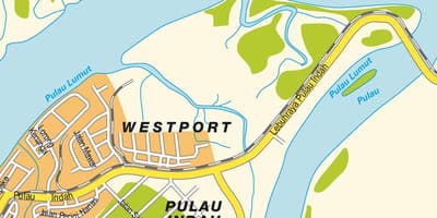 Kluang Karte von malaysia