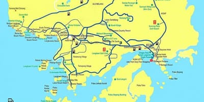 Karte von malaysia und langkawi