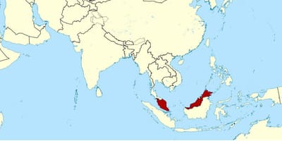 Karte mit malaysia
