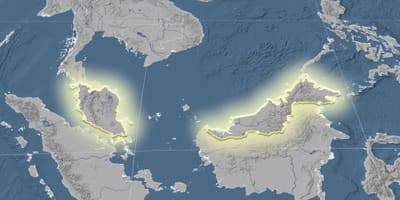 Karte von malaysia Höhe 