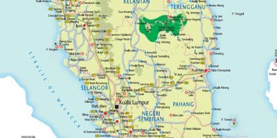 Malaysia road map und Autobahn-guide