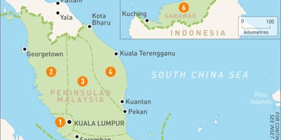 Malaysia Regionen anzeigen