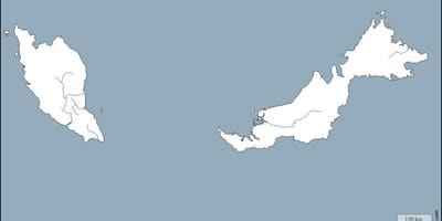 Landkarte malaysia Karte Umriss