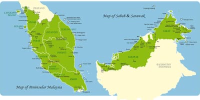 Malaysia Karte