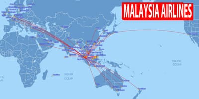 Karte von malaysia-route