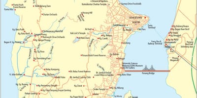 Karte pulau pinang malaysia